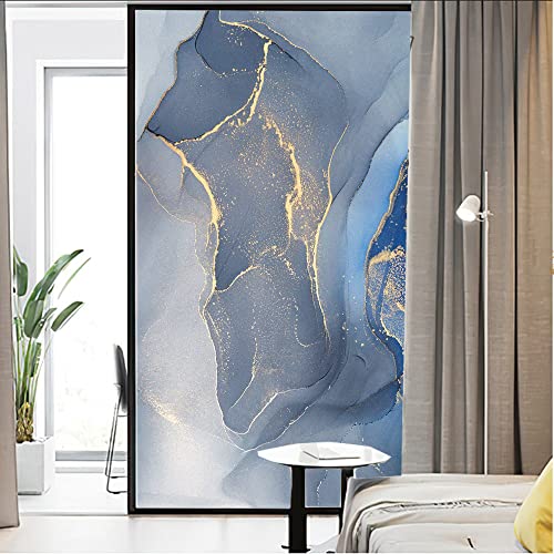 Autocollant en verre dépoli d'intimité grain de marbre chic - 3