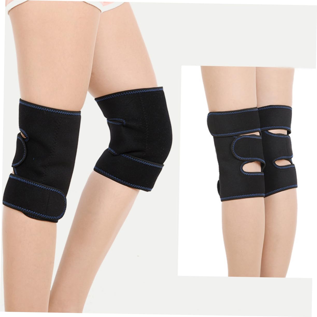 FRCOLOR 1pair Tourmaline Thermal Knee Guard Self-heating Magnetic Support Pads for Joint Warmth Fit for Men and Women for Muscle and Injury Prevention