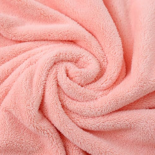 Serviette de bain à capuche bébé en bambou ultra douce cape rose koala - 3