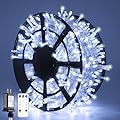 JMEXSUSS 168FT 600 LED White Christmas Lights Outdoor with Remote Indoor Christmas Tree Lights Plug in Cool White Twinkle String Light for Room Holiday Party Xmas Decorations