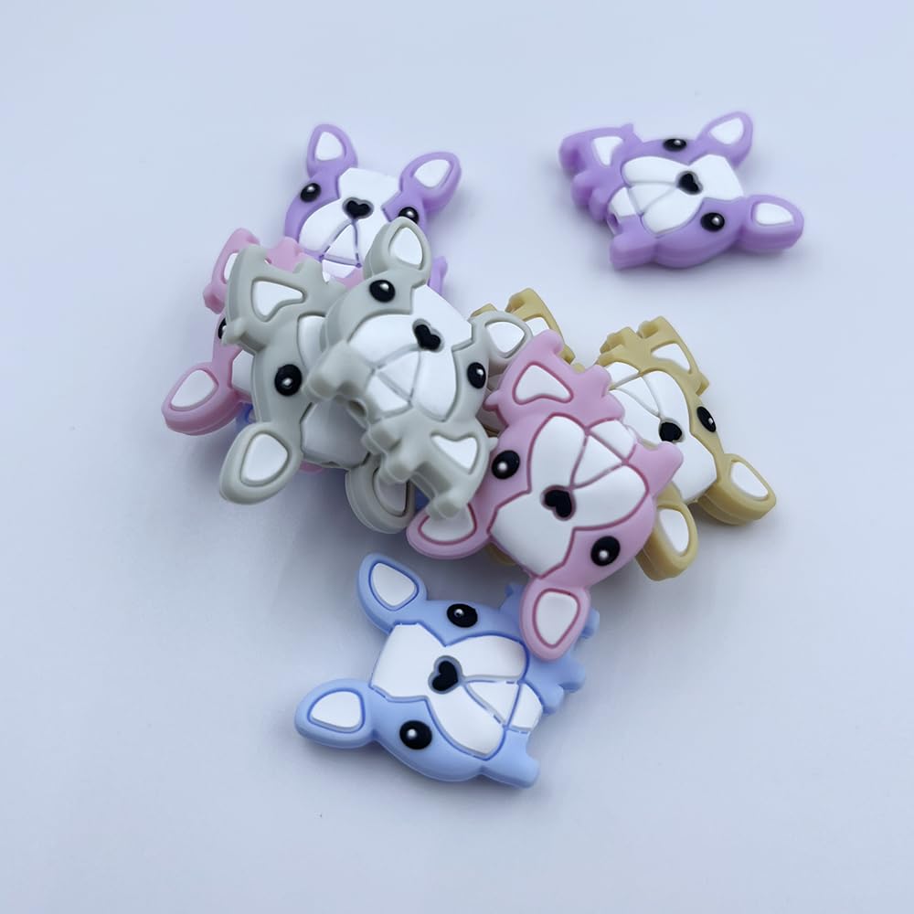 Paw Print Beads, Focal Beads For Keychains, DIY Craft Beads Heart Paw ...