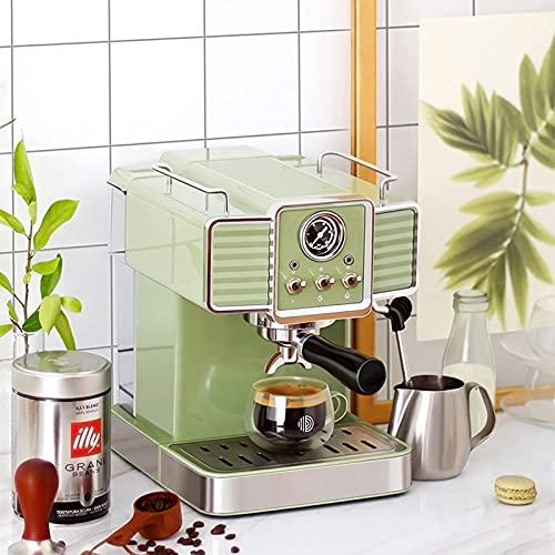 FACAZ Retro-Espresso-Kaffeemaschine, kleine Haushalts-Kaffeemaschine halbautomatische 15 bar Dampf-Milchaufschäumer… – Bild 3