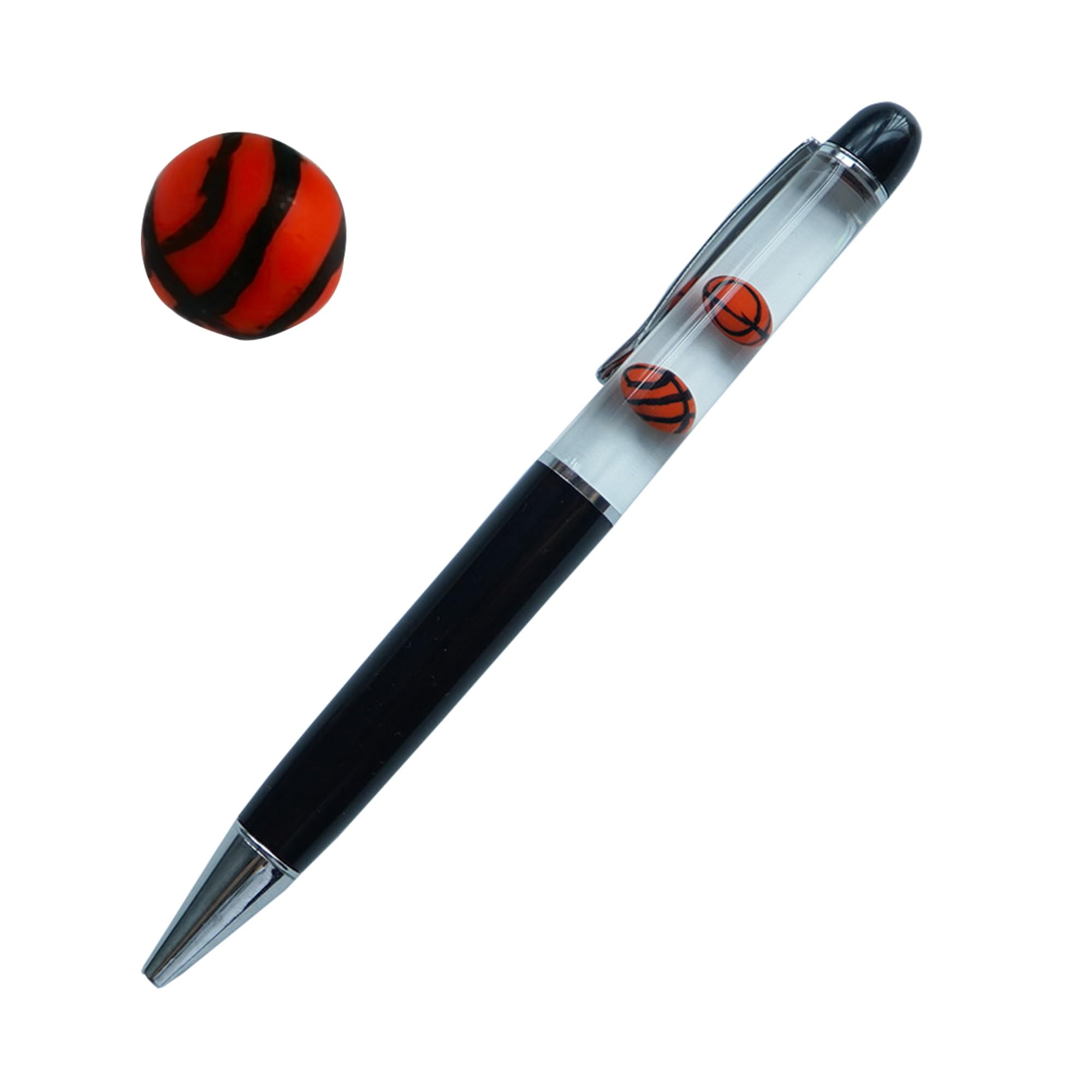 Sikyby Basketball Funcy Pens Cute 3D Floater Floating Liquid WritingJournaling Office Pen Unique Gift For Women Men