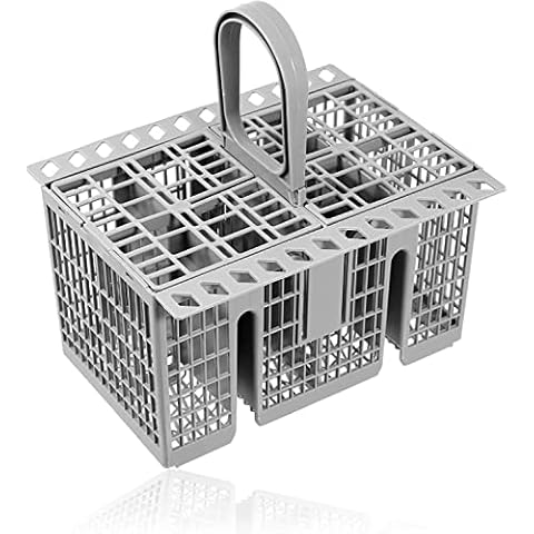 IZSOHHOME Dishwasher Silverware Cutlery Basket (9.5 x 5.4 x 4.8 inches) for Hotpoint 99673-8729,C00257140 C00386607,Compatible with G-E, Whirl-pool, Sam-sung, BO-SCH, May-tag, Kitchen-Aid, Ken-more Cover