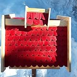 Vogelhaus-XXL mit Holzschindeln und Putzklappe - 2