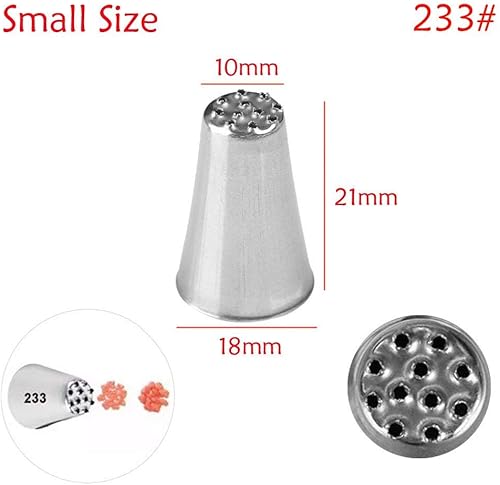 Miniatura 7 de beyonday 3 boquillas de glaseado de crema de hierba, para magdalenas, prácticas puntas de boquilla de tuberías de crema de acero inoxidable,