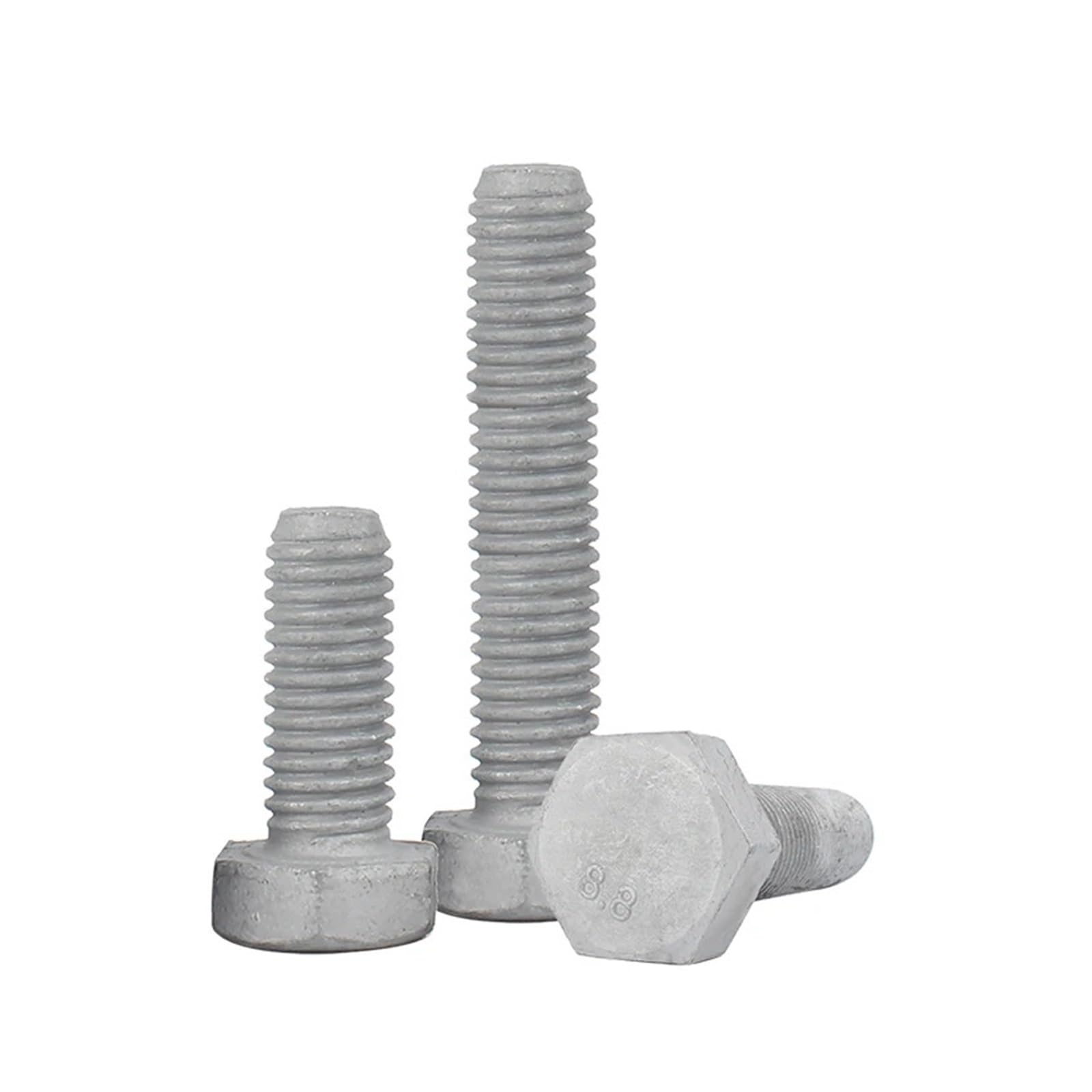 1/2PCS M18 ~ M36 Grado 8. Acciaio Al Carbonio Zincato Bullone A Testa Esagonale Viti Esagonali Esterne A Filettatura Completa