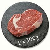 DER PFARÖLLER Rib Eye Steak – ca. 300g Entrecôte von der Oberpfälzer Färse – Wet Aged – Zart, Saftig & Marmoriert – Perfekt für Grill, Pfanne & Sous-Vide – Vakuumverpackt (2 x 300 gr.)