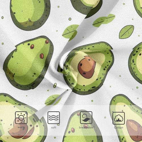 Wusikd Avocados Girls' Underwear Cotton Leaves Girls Briefs Soft Toddler Underwear 2T3