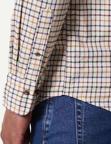 Camisa GANT Reg Twill Check de hombre en algodón premium regular fit 4