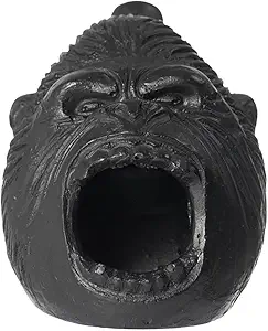 Aztec Death Whistle, Up To125+ Decibels Loud Real Screaming Silbato Azteca Death Whistles Loudest Authentic Human Ehecachichtli Sounding Screams Aztec War Whistle Halloween Costumes Gift (Black)