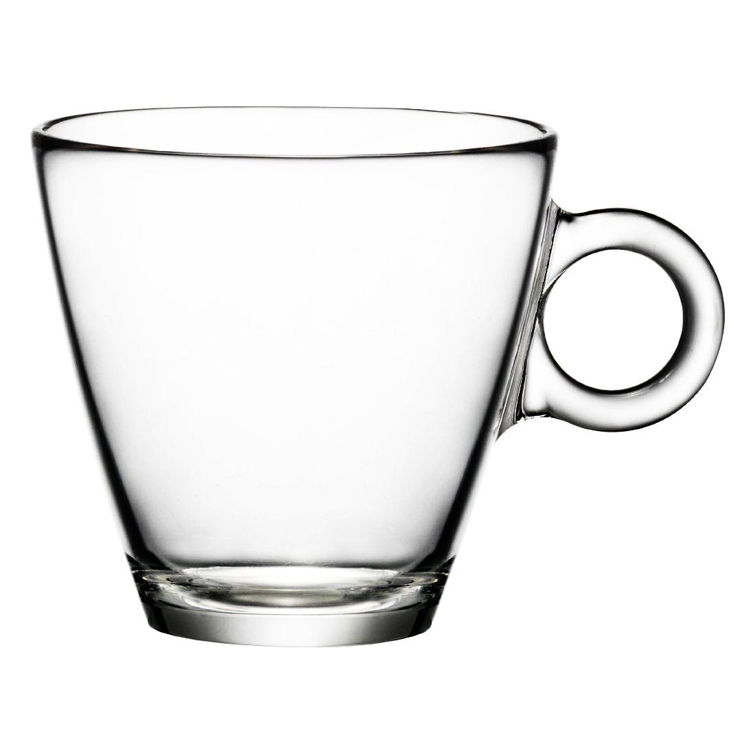 Bormioli Rocco Easy Bar Cappuccino Cups, Clear, Set of 12