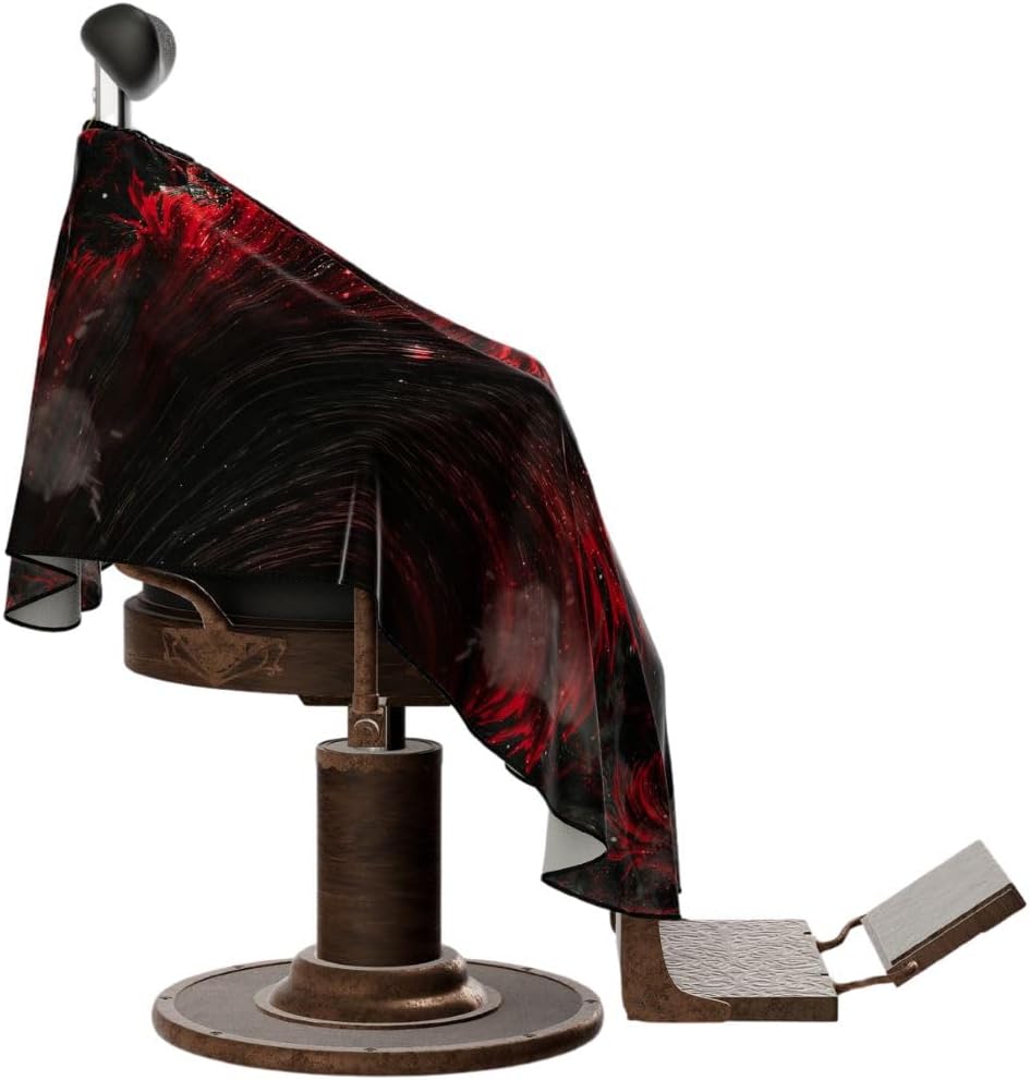 プロフェッショナルバーバーケープ - 調節可能なネッククロージャー付きヘアカットケープ、美容院や理髪師のためのサロン品質スタイリング