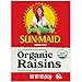 Sun-Maid Organic California Sun-Dried Raisins - (72 Pack) 1 oz Snack-Size Box - Organic Dried Fruit for Healthy Snacks, School Lunches, and Natural Sweeteners