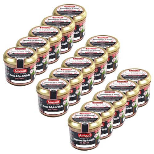 Lot 15x Mousse de foie de volaille au Porto - Bocal 90g