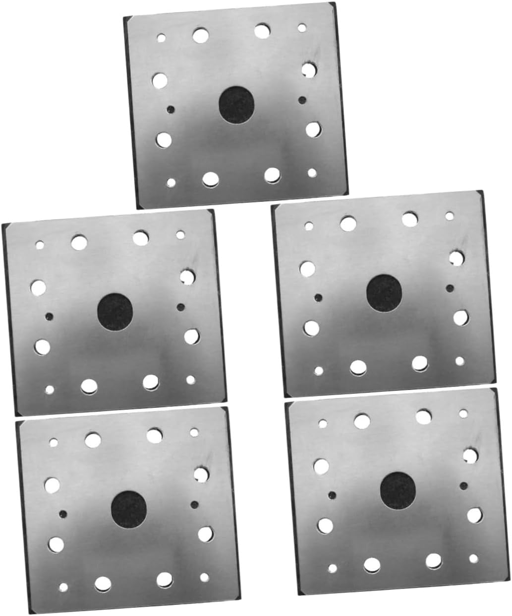 Sanding Disc Backing Pads 5pcs Square Sander Pad Electric Aluminum Plate Sandpaper Sanding Disc Backing Plate/2048(Blackx4pcs,11.5X10.5X0.5CMx5pcs)