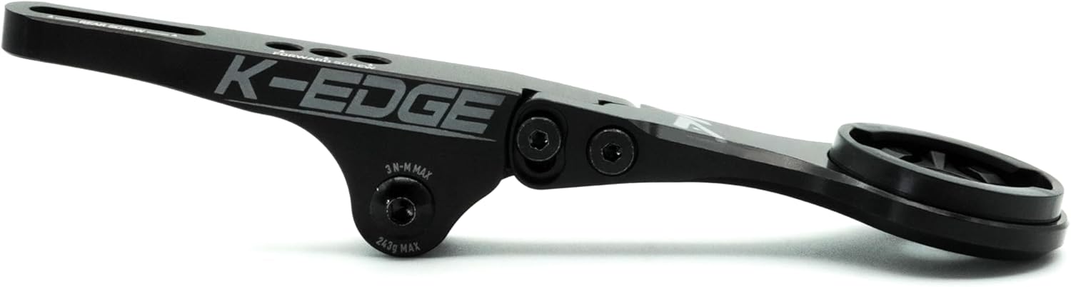 K-Edge | XXL Integrated Handlebar System Bicycle Computer Mount | for Garmin GPS Devices | Combo | Black