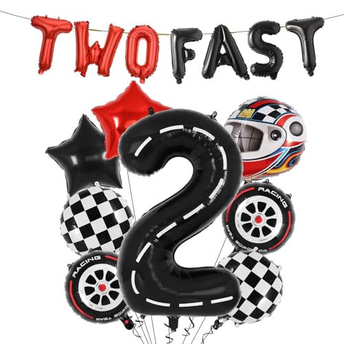 Two Fast Race Car Balloons Decoration by Bomiloho