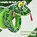 MaoGoLan 98 Inch Giant Snake Stuffed Animal Long Snake Plush, Green Boa Constrictor Plush Toy for Kids, Teens, Cuddly Body Pillow for Adults - Easter Gifts, Halloween Prank Props