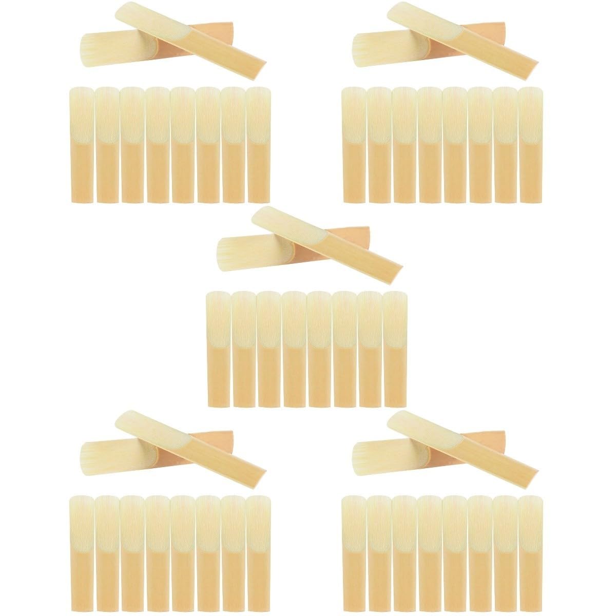 SUPVOX 50pièces Anches Pour Saxophone Soprano De Accessoires De Remplacement Pour Musiciens Fabriquées Main Compatibles Avec Les Niveaux De Joueurs