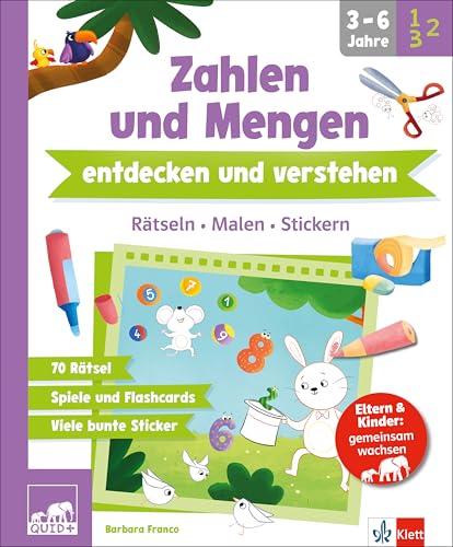 Quid+ Zahlen Und Mengen Entdecken Und Verstehen: Rätseln, Malen, Stickern Für Kinder Von 3-6 Jahren Mit Eltern-Guide