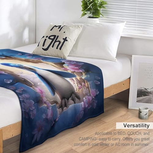 Couverture pingouin en flanelle, le cadeau doux idéal