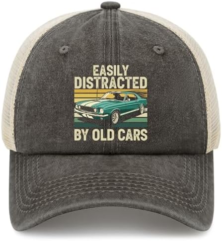 Easily Distracteds by Trains Funny Baseball Hats Cool Cap for Gra...