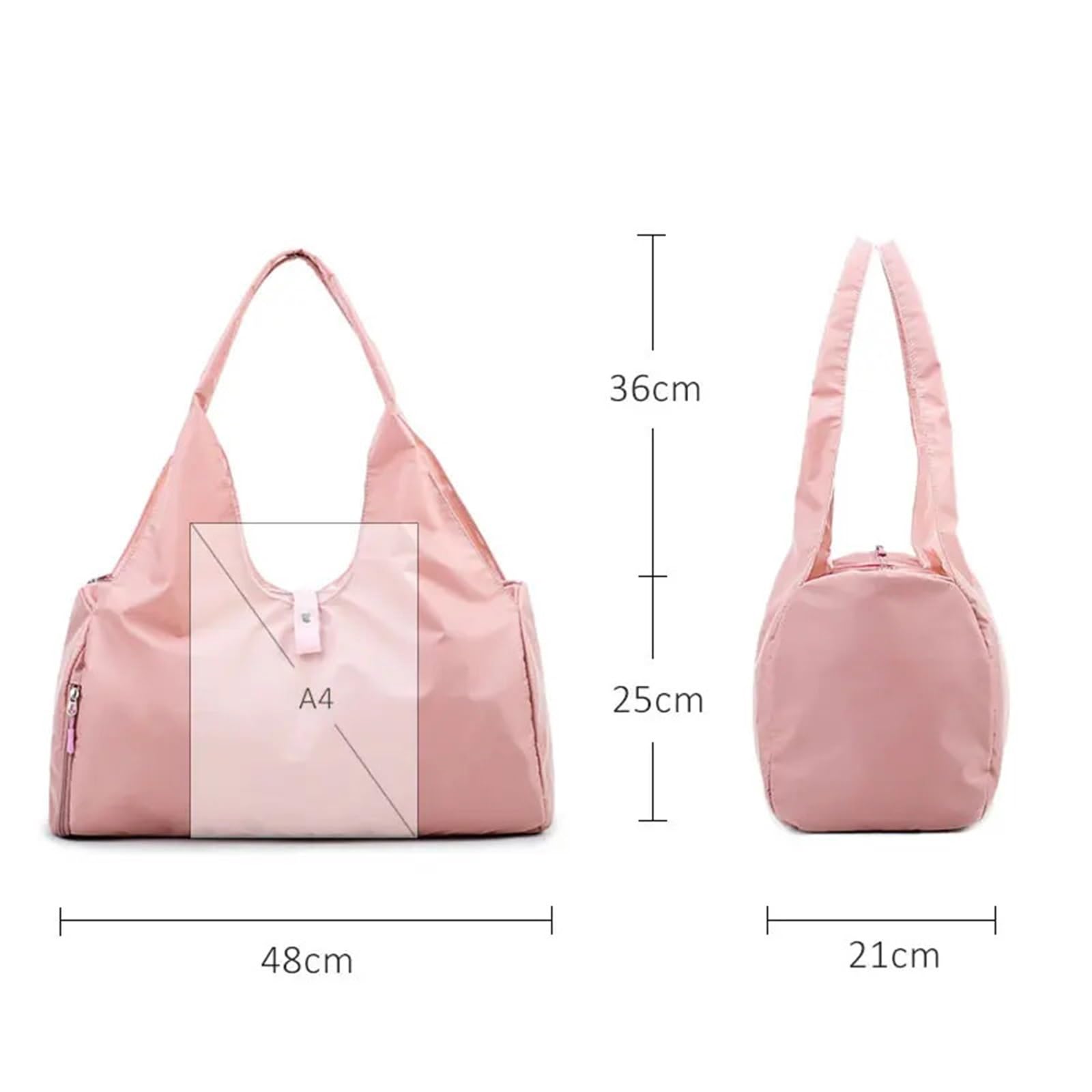Sporttasche Yoga Mat Bag Gym Fitness Bags for Women Men Training Sac De Sport Travel Gymtas Nylon Outdoor Sports Tas Sporttas(Glitter Silver)