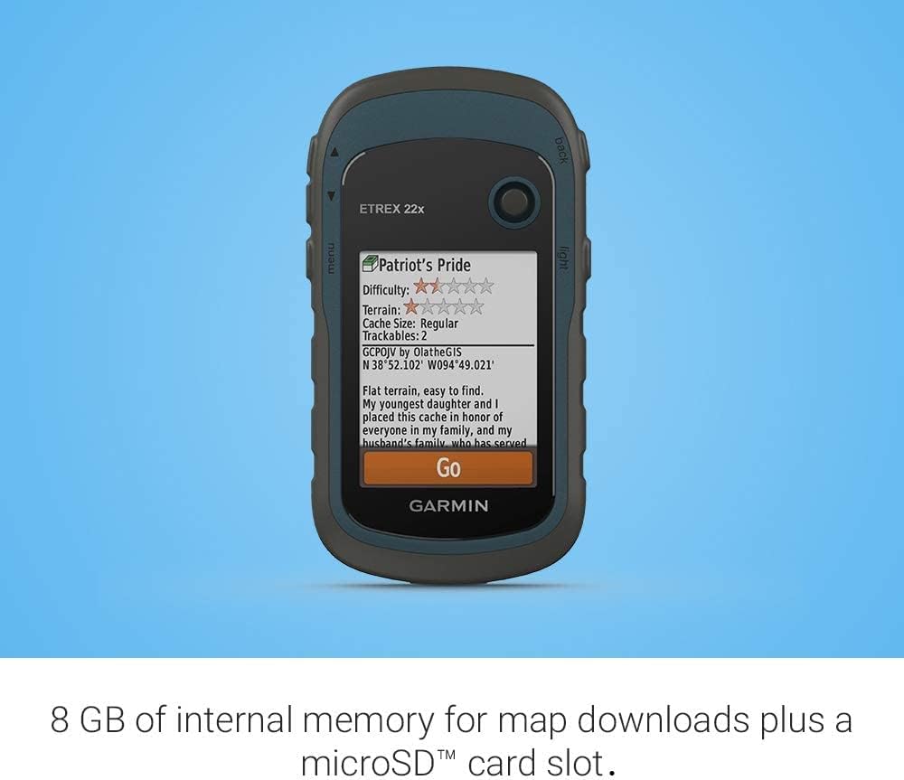 Garmin eTrex 22x, Rugged Handheld GPS Navigator with 6Ave Travel Kit & LCD Screen Cleaner (010-02256-00)