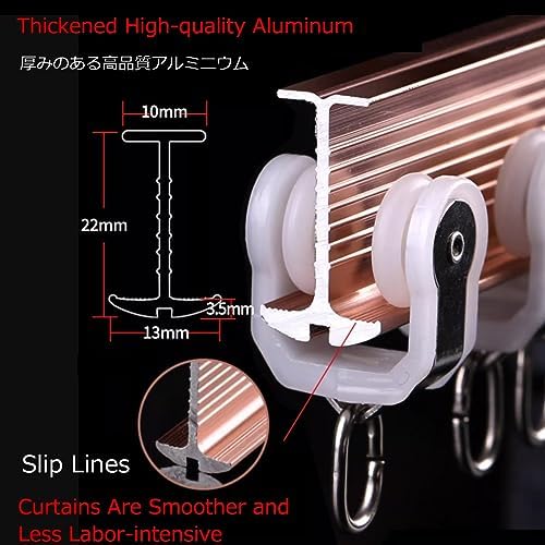 Heavy Duty Flexible Curtain Track - 5M (16.4Ft) Bendable Blue Curtain Rod for Easy Installation, Perfect for Home & Office Window Treatments, Innovative Design for Versatile Use