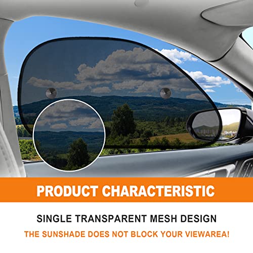 2 PCS Car Accessories Side Window Sun Shade, Glare and UV Rays Protection for Your Child, with Sun UV Protection, Reduce Damage from Direct Bright Sunlight and Heat, Universal Car Window Shade - Thumbnail 7