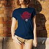 Camiseta UGP Campus Apparel AS08 - Liberty University Flames Basketball Hype (Talla Grande, Azul Marino) 6