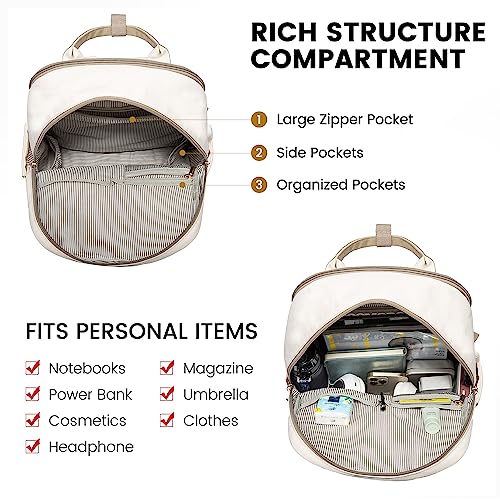 Image of LOVEVOOK Laptop Backpack for Women Girls, 15.6 Inch Waterproof Computer Backpack Student School Cute Bookbag Computer Bag
