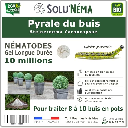 SOLUNEMA - Nématodes contre la pyrale du buis - 10 Millions Longue Durée