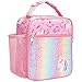 Bagseri Lunch Box, Kids Insulated Lunch Box Bag for Girls, Portable Reusable Toddler Lunch Cooler Bag for School, Water-resistant Liningï¼ˆGlitter Unicornï¼ŒPinkï¼‰