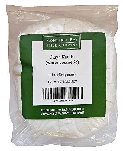 KAOLIN CLAY White Cosmetic NATURAL POWDER Facial Masks Spot Treatments 1 lb