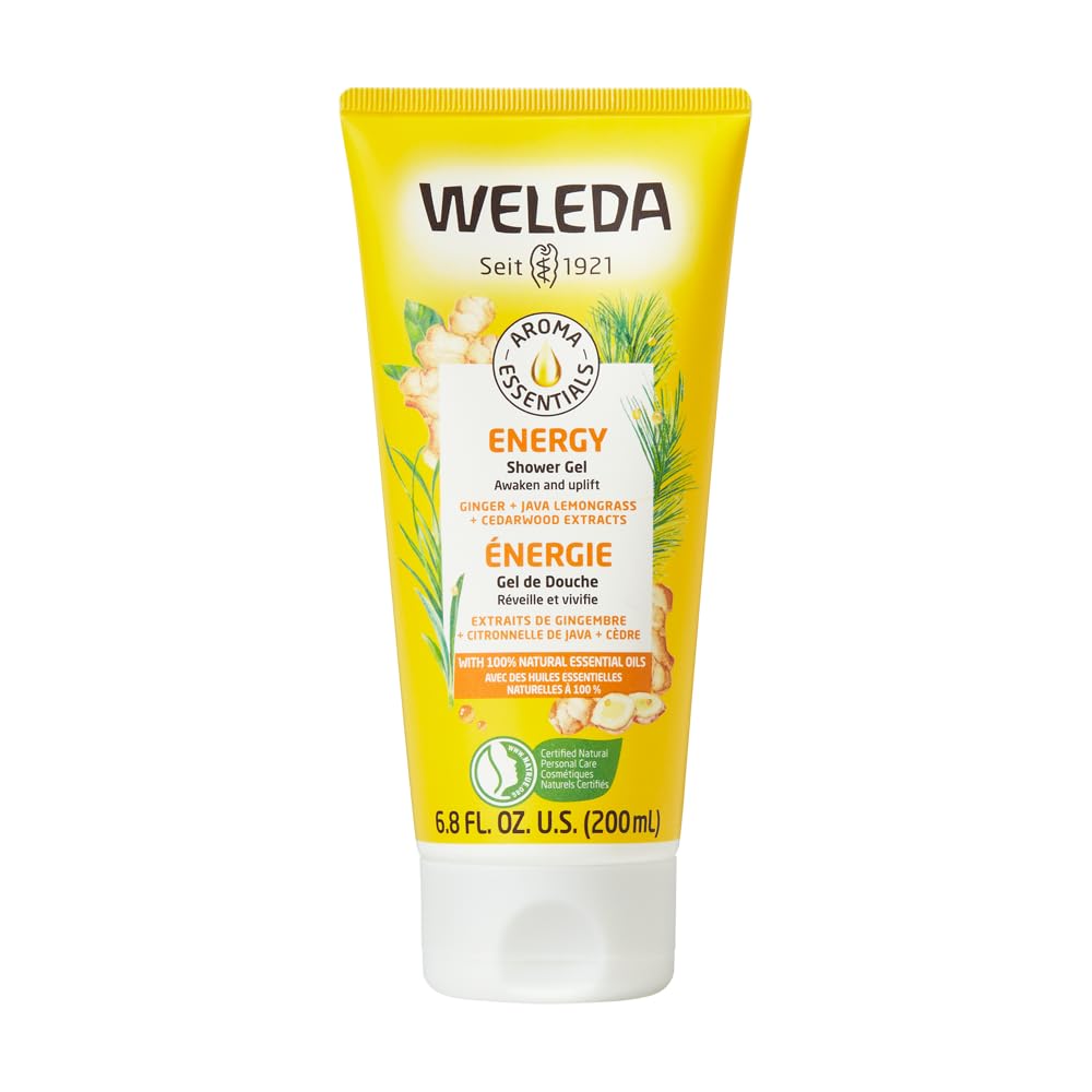 Weleda Aroma Essentials Energy Shower Gel, Parabens Free, 6.8 Fluid Ounce (Pack of 1)