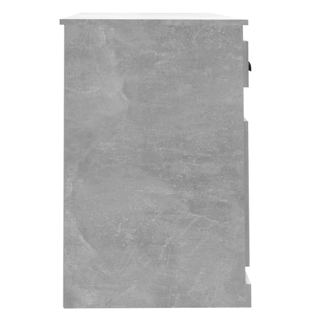 Scrivania Porta PC Grigio Cemento 115x50x75 cm Legno | Mobile compatto con scomparto per organizzare lo studio o camera da letto. Include accessori di fissaggio.