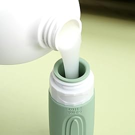 Mrsdry Travel Bottles for Toiletries, Tsa Approved 2oz Travel size Bottles, BPA Free Leak Proof Travels Toiletry Containers, Traveler Accessories with Toiletry Bag for Shampoo Liquid (4 Pack)