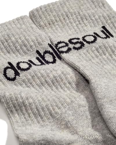 doublesoul Men & Women 6 Pack Crew & Ankle Socks; Organic Cotton3