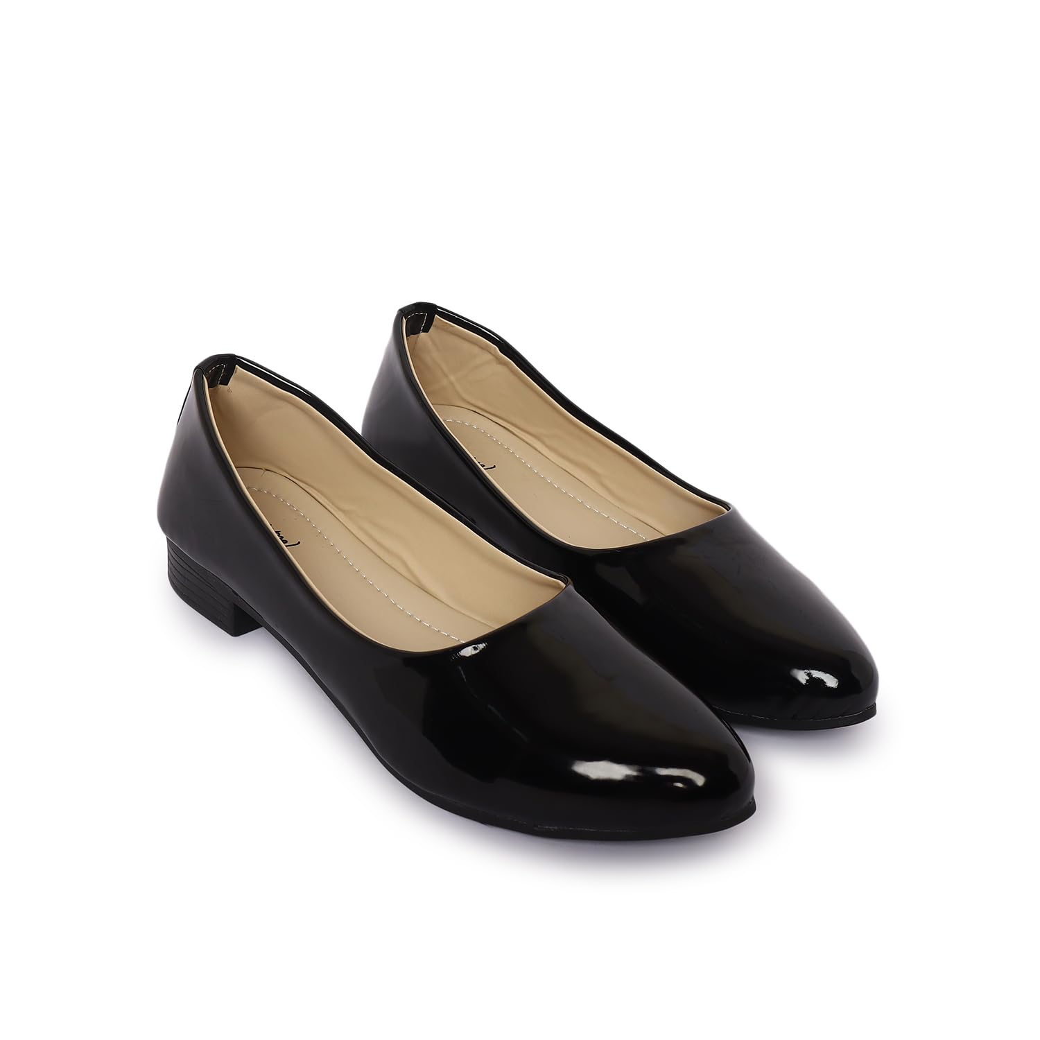 todhwear Women's Classic Ballet Flats, Slip-On Formal Shoes, Low Block Heel, office casual footwear (Black, UK Footwear Size System, Adult, Women, Numeric, Medium, 4)-picture-56