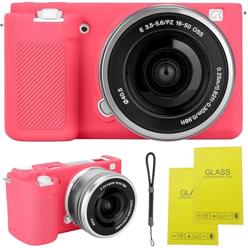 Funda de silicona para cámara Sony ZV-E10 rosa