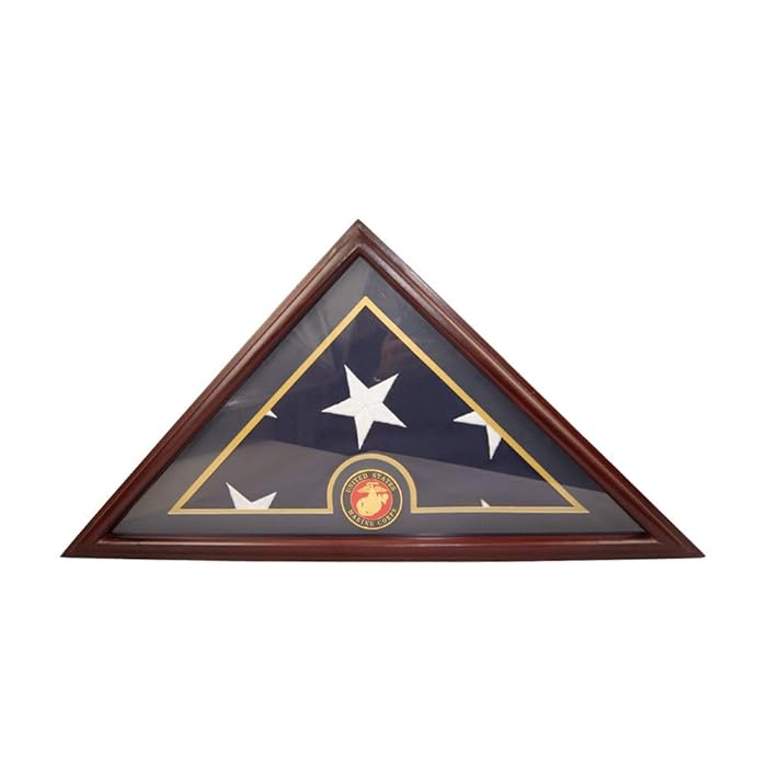 Buy Marine Flag Display Case Box, 5x9 Burial Funeral