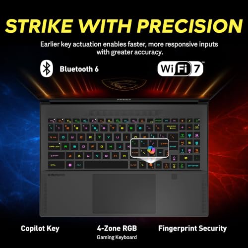 Image of msi Stealth 16 AI 16 inch 240Hz QHD+ Gaming Laptop, Intel Core Ultra 9 285H, NVIDIA GeForce RTX 5070, 16GB DDR5, 2TB Storage(1TB SSD+1TB Docking Station Set), RGB Backlit Keyboard, Wi-Fi 7, Win 11, Black