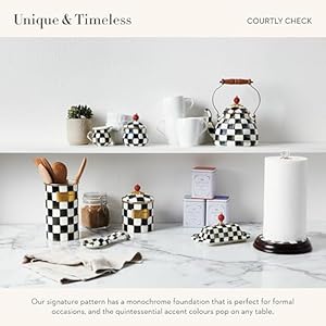 Mackenziechildscourtlycheckenamelcanisterblackandwhitekitchenstoragecontainerwithlidlarge Urban Country Home Decor Mackenzie childs courtly check enamel canister black and white kitchen storage container with lid large urban country home decor