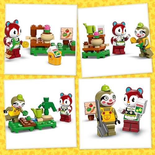 Image of LEGO Animal Crossing Leif's Caravan & Garden Shop, Pretend Play Vehicle Building Set with Car Toy for 7 Plus Year Old Girls & Boys, Kids' Birthday Gift Idea 77054