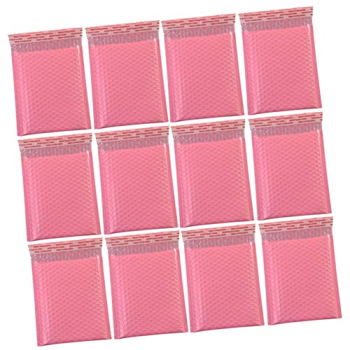 AUTSUPPL 50pcs Storage Bag Clear Storage Self-sealing Wrap Poly Shipping Mail Self Seal Mailing Pouch 6x10 Package Express Bag Pink