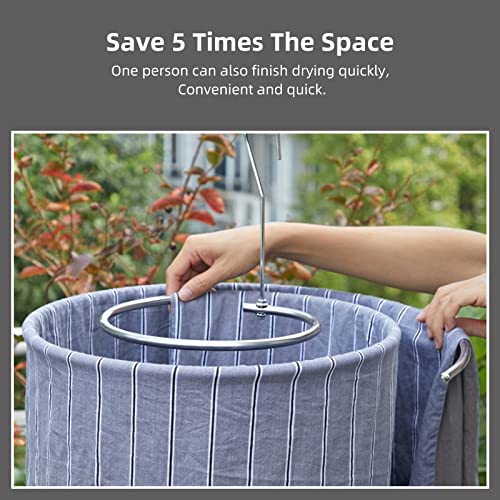 🏠✨SpiraSteel™ Space-Saving Spiral Hangers – Elegant Storage for Bulky Linens & More! - Image 5