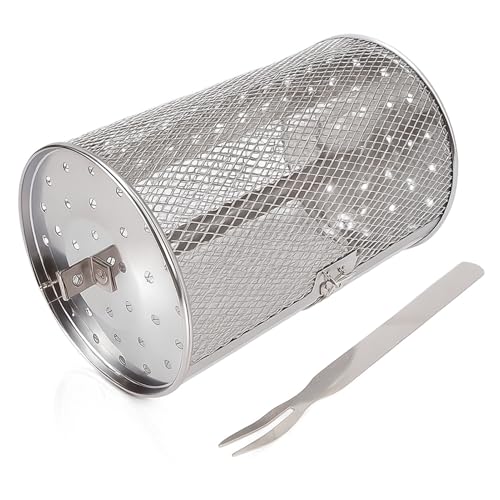 Panier à roulettes pour barbecue et pique-nique en plein air, treillis métallique