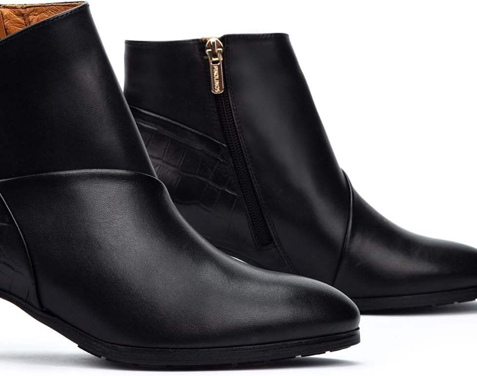 PIKOLINOS womens Pikolinos High-heel Ankle Boot Leather Calafat for Woman Color Black